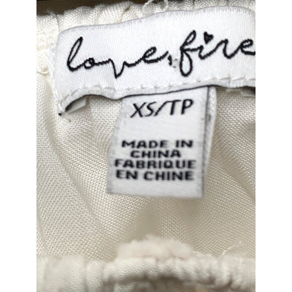 Love Fire White Off-Shoulder Maxi Dress XS/S Rayon/Polyester RD10170 - Picture 2 of 11